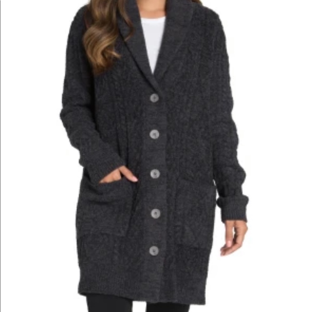 Barefoot Dreams Aran cardigan sweater